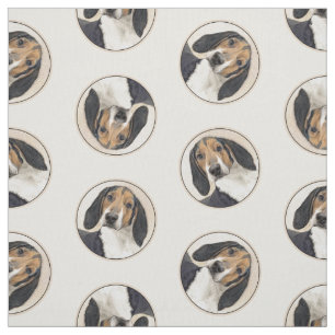 Treeing Walker Coonhound Malerei Original Hunde Ku Stoff