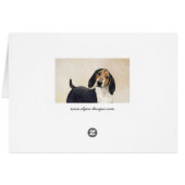 Treeing Walker Coonhound Malerei - Originelle Kuns (Rückseite Horizontal)