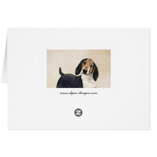 Treeing Walker Coonhound Malerei - Originelle Kuns (Rückseite Horizontal)