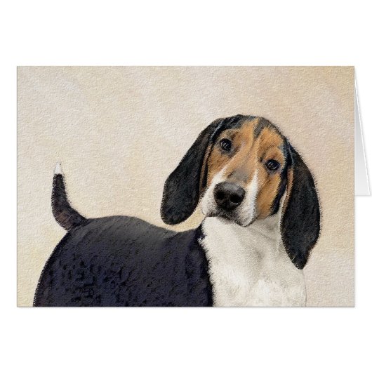 Treeing Walker Coonhound Malerei - Originelle Kuns (Vorderseite (Horizontal))