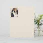 Treeing Walker Coonhound Malerei - Originelle Kuns (Stehend Vorderseite)