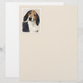 Treeing Walker Coonhound Malerei - Originelle Kuns (Vorne/Hinten)