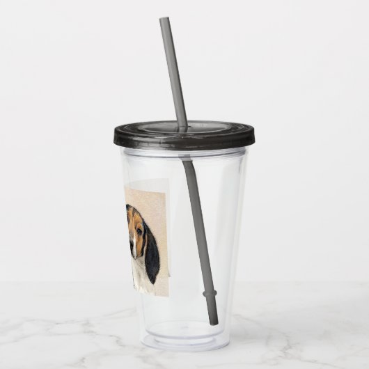Treeing Walker Coonhound Malerei - Originelle Kuns Acryltrinkbecher (Links)