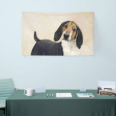 Treeing Walker Coonhound Malerei - Originelle Kuns Banner (Messeveranstaltung)