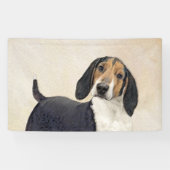 Treeing Walker Coonhound Malerei - Originelle Kuns Banner (Horizontal)