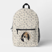 Treeing Walker Coonhound Malerei - Originelle Kuns Bedruckter Rucksack (Vorderseite)