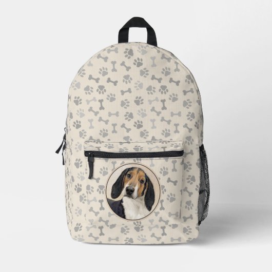 Treeing Walker Coonhound Malerei - Originelle Kuns Bedruckter Rucksack (Vorderseite)