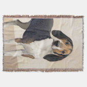Treeing Walker Coonhound Malerei - Originelle Kuns Decke (Vorderseite)