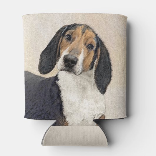 Treeing Walker Coonhound Malerei - Originelle Kuns Dosenkühler (Rückseite)