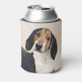 Treeing Walker Coonhound Malerei - Originelle Kuns Dosenkühler (Kanne Rückseite)