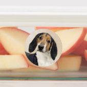 Treeing Walker Coonhound Malerei - Originelle Kuns Etiketten (Befestigt)