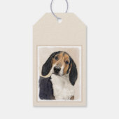 Treeing Walker Coonhound Malerei - Originelle Kuns Geschenkanhänger (Rückseite)