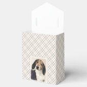 Treeing Walker Coonhound Malerei - Originelle Kuns Geschenkschachtel (Geöffnet)