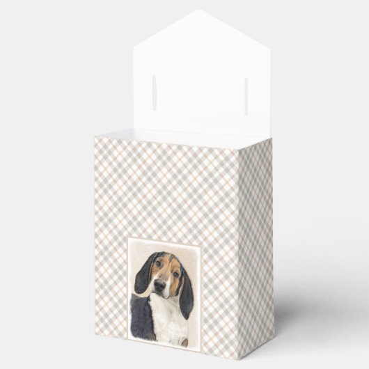Treeing Walker Coonhound Malerei - Originelle Kuns Geschenkschachtel (Geöffnet)