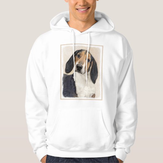 Treeing Walker Coonhound Malerei - Originelle Kuns Hoodie (Vorderseite)