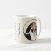 Treeing Walker Coonhound Malerei - Originelle Kuns Kaffeetasse (VorderseiteRechts)