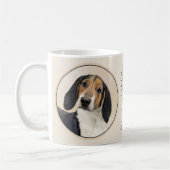 Treeing Walker Coonhound Malerei - Originelle Kuns Kaffeetasse (Links)