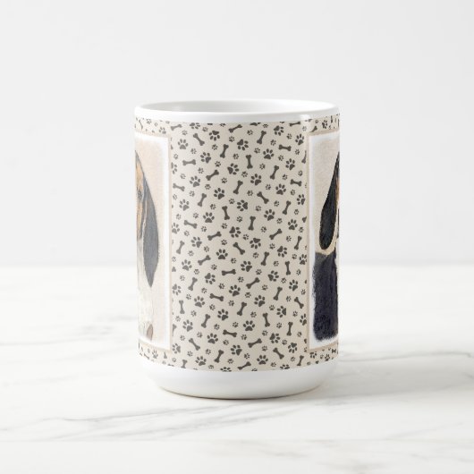 Treeing Walker Coonhound Malerei - Originelle Kuns Kaffeetasse (Mittel)