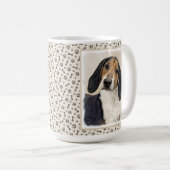 Treeing Walker Coonhound Malerei - Originelle Kuns Kaffeetasse (VorderseiteRechts)