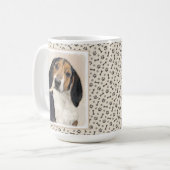 Treeing Walker Coonhound Malerei - Originelle Kuns Kaffeetasse (Vorderseite Links)