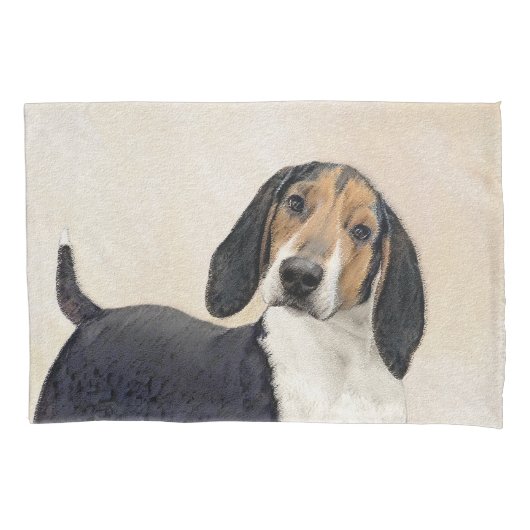 Treeing Walker Coonhound Malerei - Originelle Kuns Kissenbezug (Vorderseite)