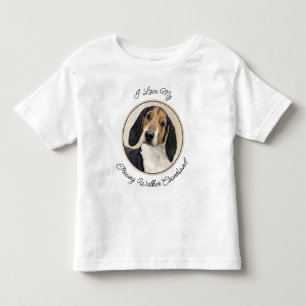 Treeing Walker Coonhound Malerei - Originelle Kuns Kleinkind T-shirt
