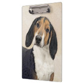 Treeing Walker Coonhound Malerei - Originelle Kuns Klemmbrett (Links)