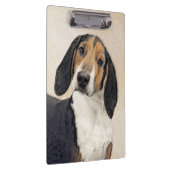 Treeing Walker Coonhound Malerei - Originelle Kuns Klemmbrett (Rechts)