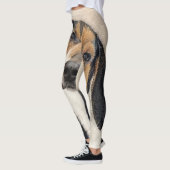 Treeing Walker Coonhound Malerei - Originelle Kuns Leggings (Links)