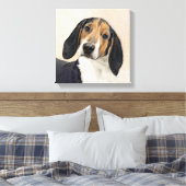 Treeing Walker Coonhound Malerei - Originelle Kuns Leinwanddruck (Insitu (Schlafzimmer))