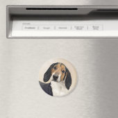 Treeing Walker Coonhound Malerei - Originelle Kuns Magnet (In Situ (Geschirrspüler))