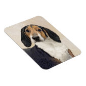 Treeing Walker Coonhound Malerei - Originelle Kuns Magnet (Rechte Seite)