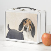 Treeing Walker Coonhound Malerei - Originelle Kuns Metall Brotdose (Beispiel)