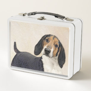 Treeing Walker Coonhound Malerei - Originelle Kuns Metall Brotdose
