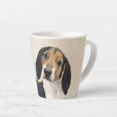 Treeing Walker Coonhound Malerei - Originelle Kuns Milchtasse (Rechte Ecke)