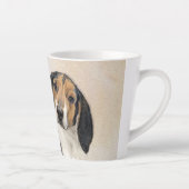 Treeing Walker Coonhound Malerei - Originelle Kuns Milchtasse (Rechts)