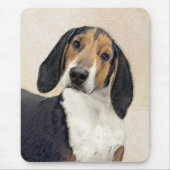 Treeing Walker Coonhound Malerei - Originelle Kuns Mousepad (Vorne)