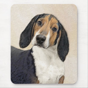 Treeing Walker Coonhound Malerei - Originelle Kuns Mousepad