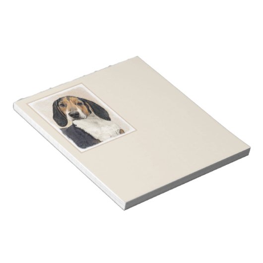 Treeing Walker Coonhound Malerei - Originelle Kuns Notizblock (angewinkelt)