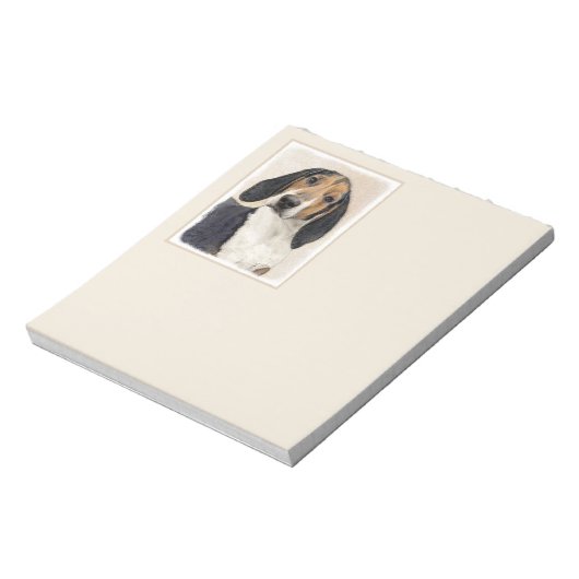 Treeing Walker Coonhound Malerei - Originelle Kuns Notizblock (Rotiert)