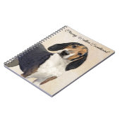 Treeing Walker Coonhound Malerei - Originelle Kuns Notizblock (Linke Seite)