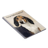 Treeing Walker Coonhound Malerei - Originelle Kuns Notizblock (Rechte Seite)
