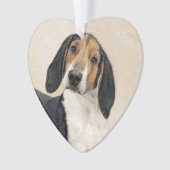 Treeing Walker Coonhound Malerei - Originelle Kuns Ornament (Vorderseite)