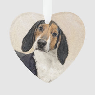 Treeing Walker Coonhound Malerei - Originelle Kuns Ornament
