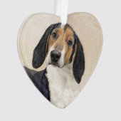 Treeing Walker Coonhound Malerei - Originelle Kuns Ornament (Vorderseite)