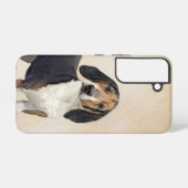 Treeing Walker Coonhound Malerei - Originelle Kuns Samsung Galaxy Hülle (Rückseite (Horizontal))