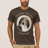 Treeing Walker Coonhound Malerei - Originelle Kuns T-Shirt (Vorderseite)