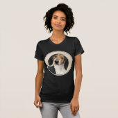 Treeing Walker Coonhound Malerei - Originelle Kuns T-Shirt (Vorne ganz)