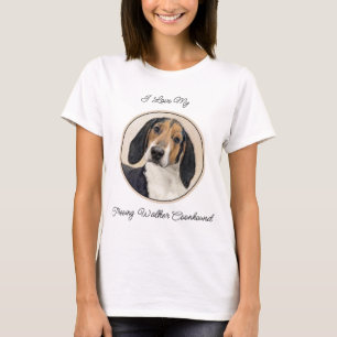 Treeing Walker Coonhound Malerei - Originelle Kuns T-Shirt