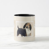 Treeing Walker Coonhound Malerei - Originelle Kuns Tasse (Zentrum)